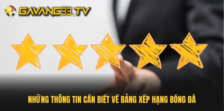 Bảng xếp hạng bóng đá và cách đọc phong độ đội bóng