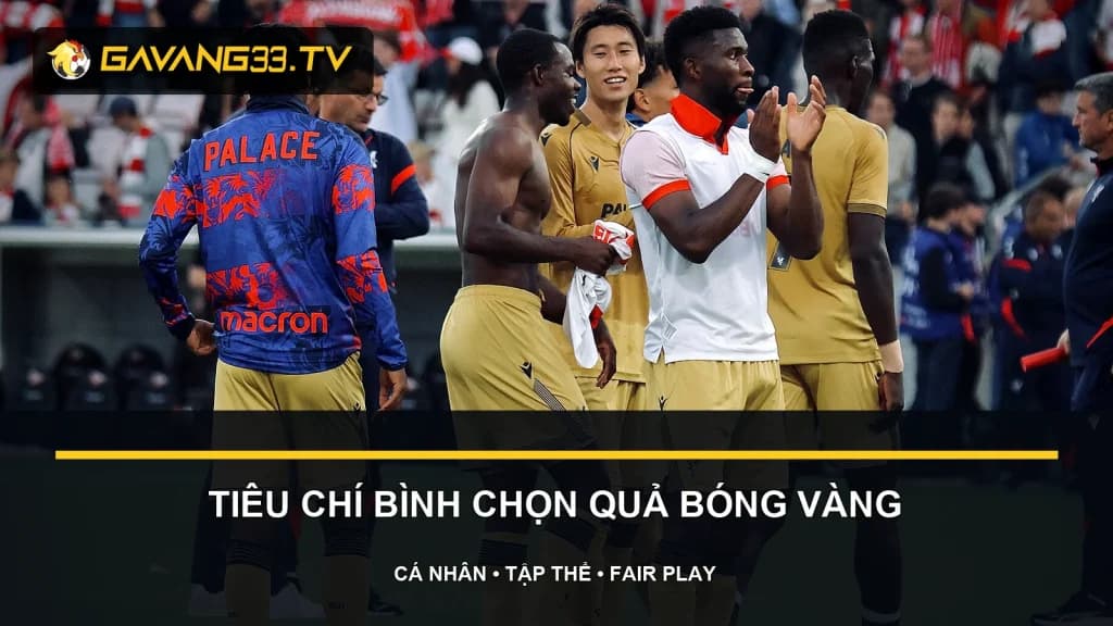 tiêu chí bình chọn quả bóng vàng - ảnh đội bóng