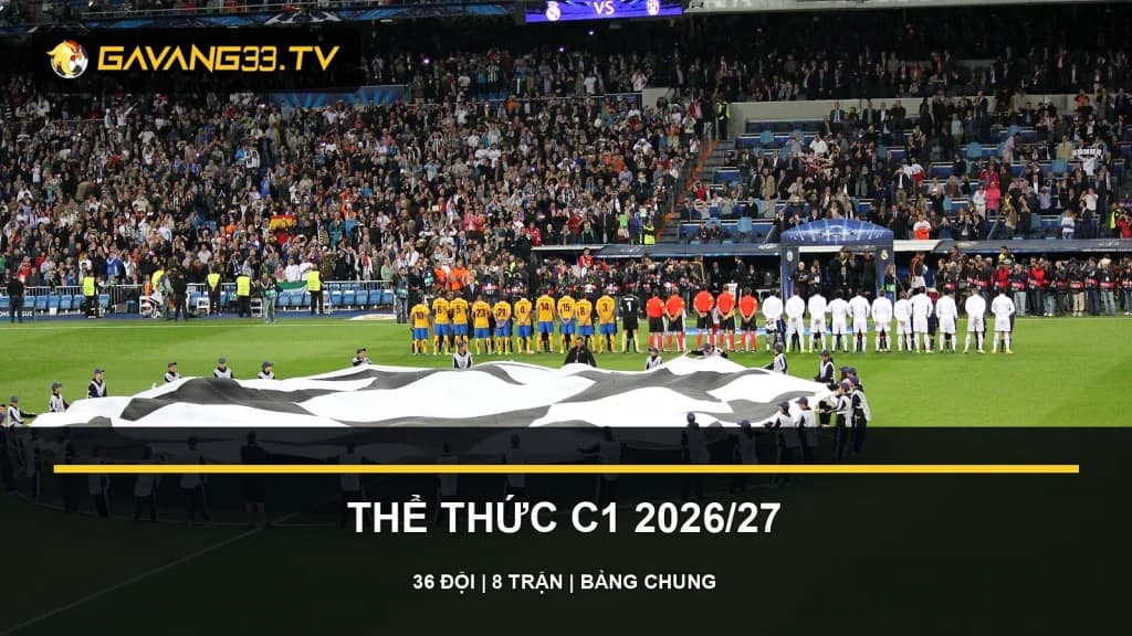 thể thức c1 2026/27 - ảnh đội bóng