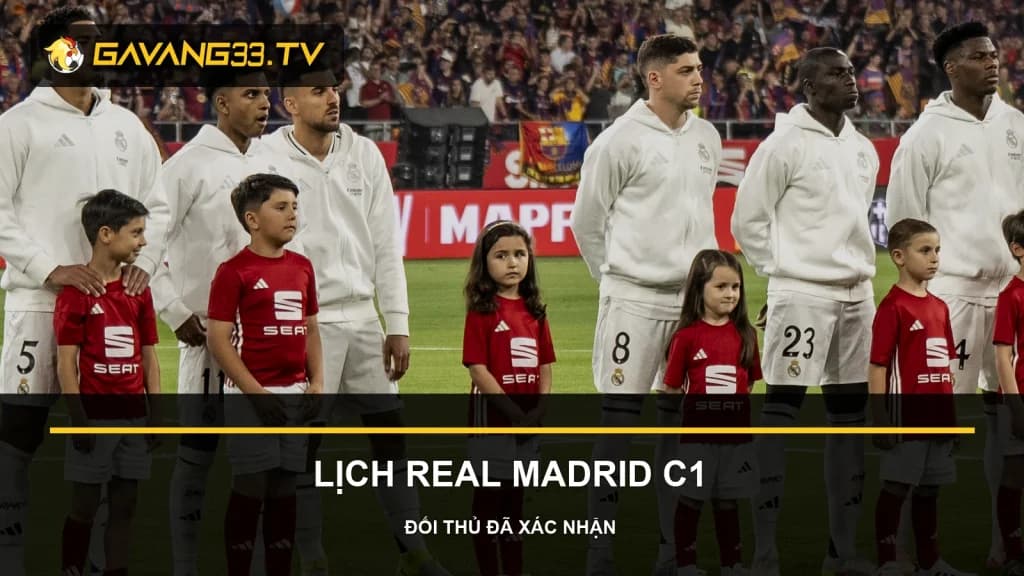Ảnh tư liệu Real Madrid cho bài lịch thi đấu Real Madrid C1 2026/27