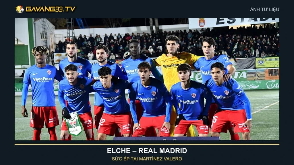 Ảnh tư liệu các cầu thủ Elche thi đấu tại Copa del Rey