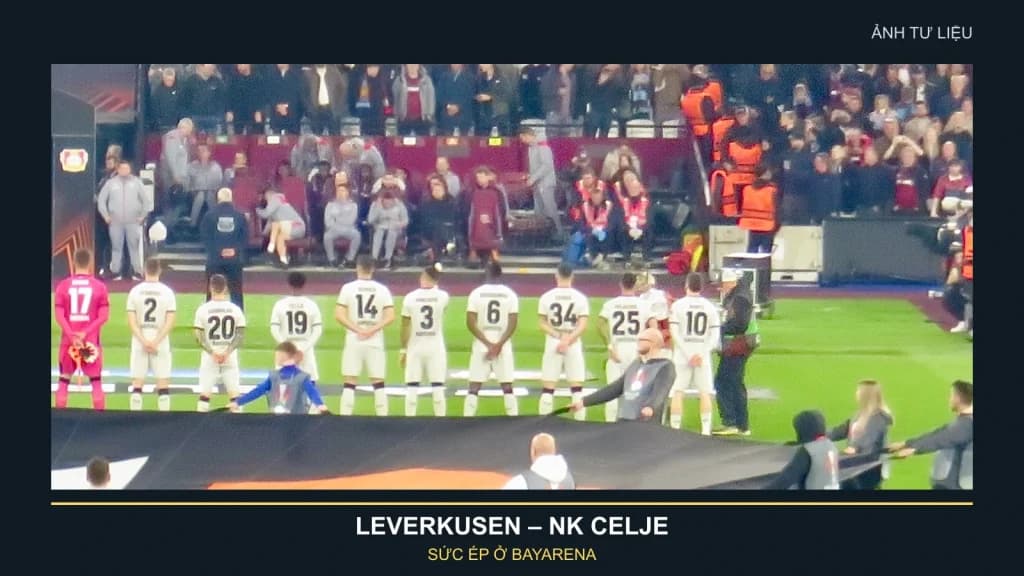 Ảnh tư liệu đội hình Bayer Leverkusen trước trận Europa League