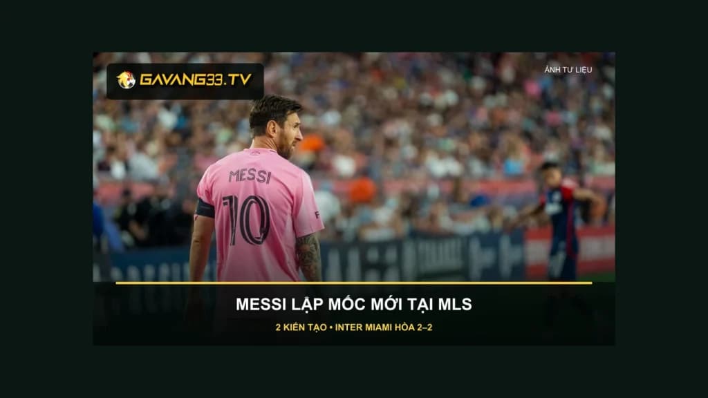 Ảnh tư liệu Lionel Messi trong màu áo Inter Miami năm 2025