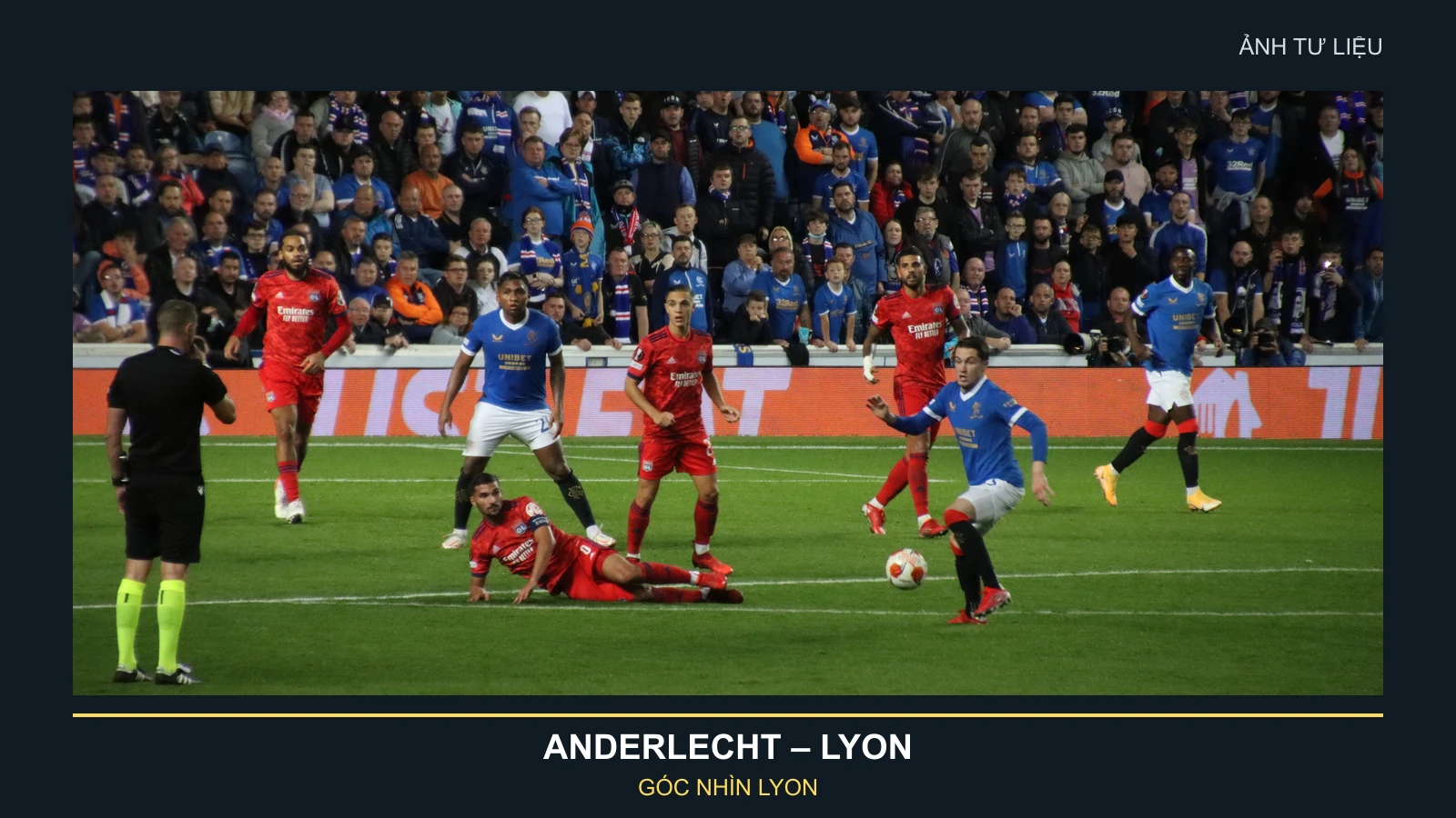 Ảnh tư liệu các cầu thủ Lyon thi đấu tại Europa League