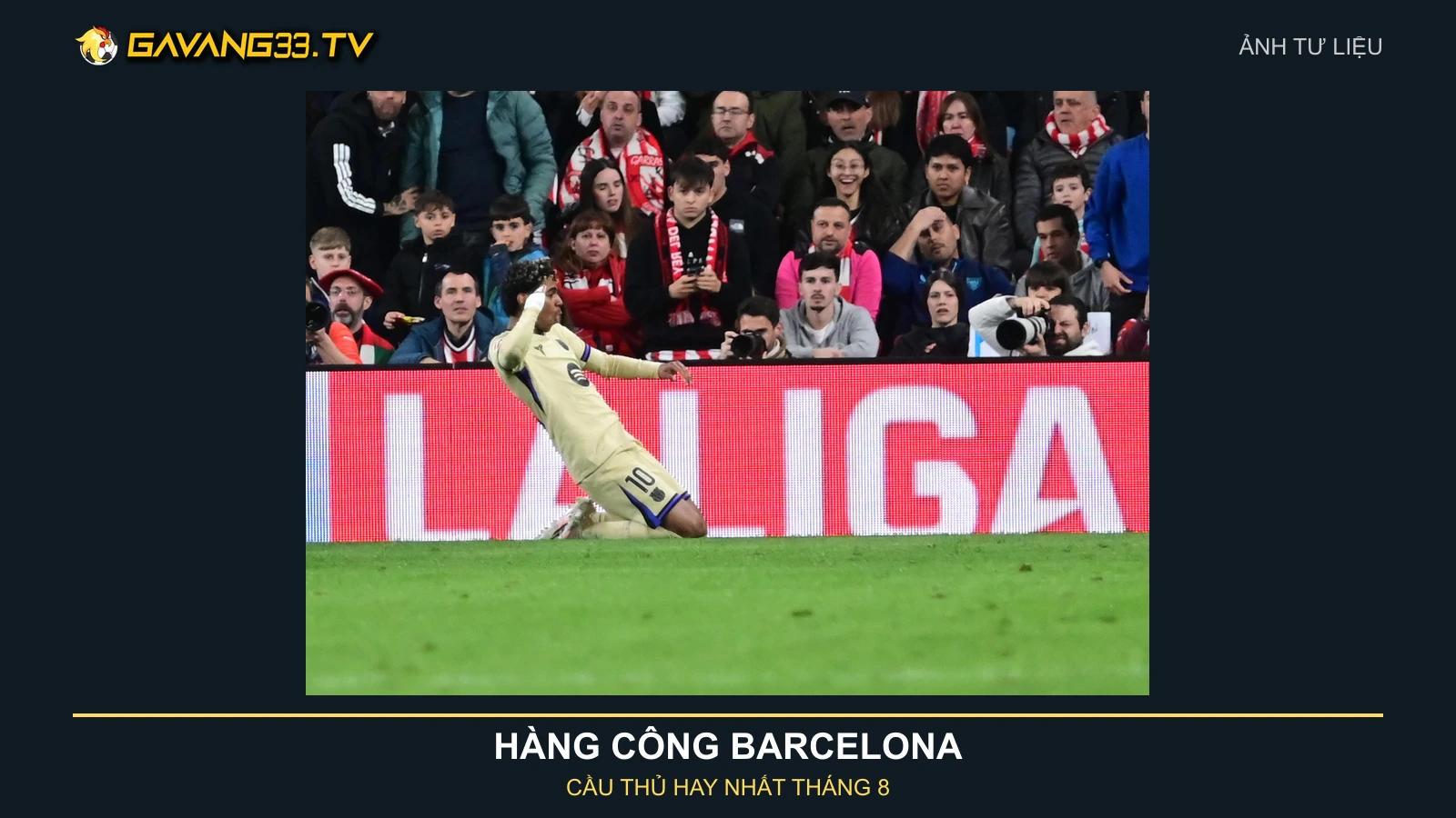 Ảnh tư liệu Lamine Yamal trong màu áo Barcelona
